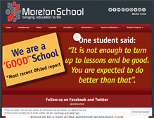 Tablet Screenshot of moreton-school.org